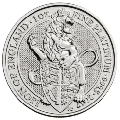 Queens Beasts - Lion of England - 1 Oz Platin 2017*