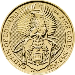 Queens Beasts - Red Dragon - 1/4 Oz Gold 2017