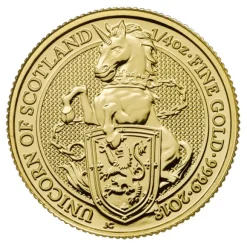 Queens Beasts - Unicorn - 1/4 Oz Gold 2018