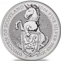 Queens Beasts - Unicorn - 10 Unzen Silber 2019 *