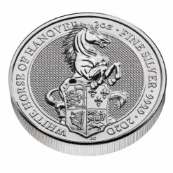 Queens Beasts - White Horse of Hanover - 2 Unzen Silber 2020 *