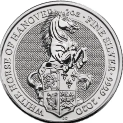 Queens Beasts - White Horse of Hanover - 2 Unzen Silber 2020 *