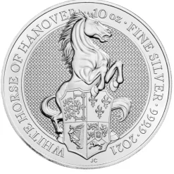 Queens Beasts - White Horse of Hanover - 10 Unzen Silber 2021*