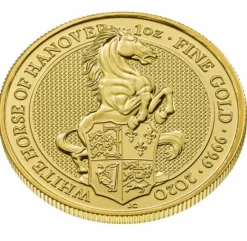 Queens Beasts - White Horse - 1 Oz Gold 2020