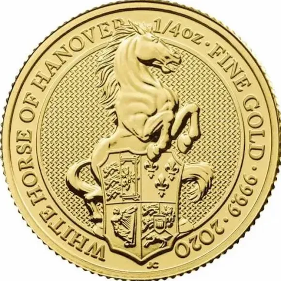 Queens Beasts - White Horse - 1/4 Oz Gold 2020