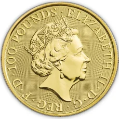 Queens Beasts - White Lion - 1 Oz Gold 2020