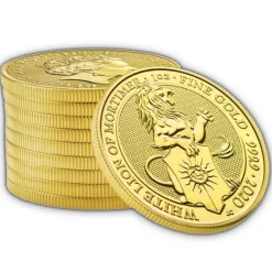 Queens Beasts - White Lion - 1 Oz Gold 2020