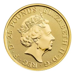 Queens Beasts - White Lion - 1/4 Oz Gold 2020