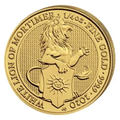 Queens Beasts - White Lion - 1/4 Oz Gold 2020