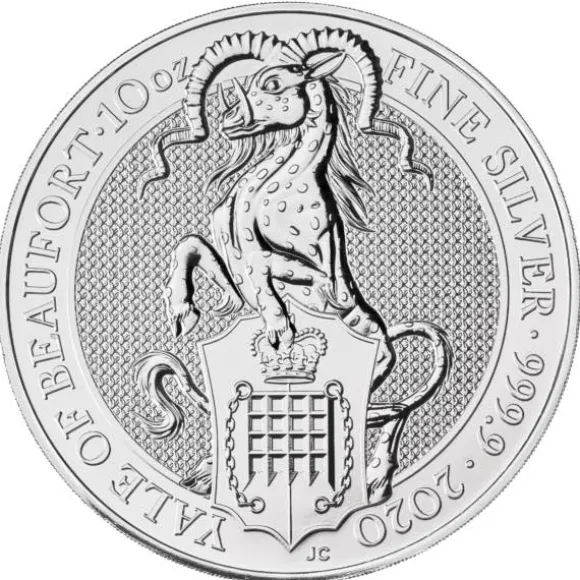 Queen´s Beasts - Yale of Beaufort - 10 Unzen Silber 2020*