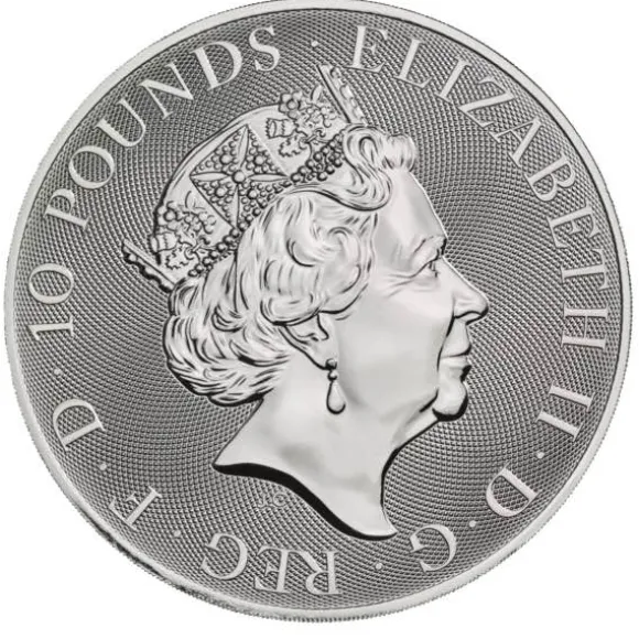 Queen´s Beasts - Yale of Beaufort - 10 Unzen Silber 2020*