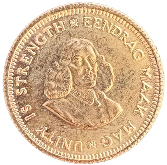 1 Rand Goldmünze 3,66 Gramm Feingold Südafrika
