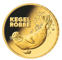 Rückkehr der Wildtiere - Kegelrobbe - 1/8 Unze Gold 2022 + Box + COA