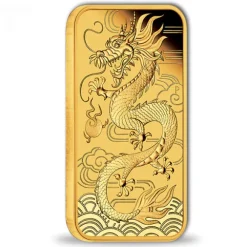 Rectangular Drache 1 Oz Gold Proof + Box + COA
