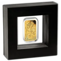 Rectangular Drache 1 Oz Gold Proof + Box + COA