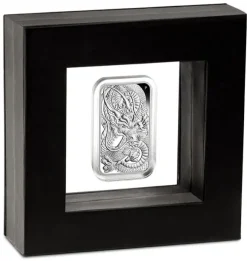 Rectangular Drache 1 oz Silber Proof 2021 + Box + Zertifikat*