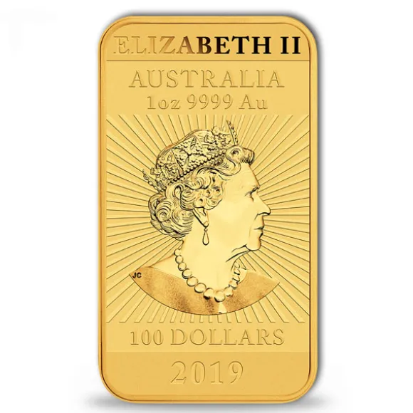 Rectangular Drache 1 Unze Gold verschiedene Jahrgänge