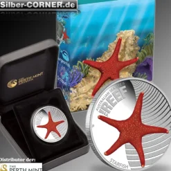 Sea Life Serie - Starfish - 1/2 Oz Silber Proof 2011*