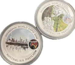 Shanghai Expo - Aust. Pavilion - 1oz Silber 2010 *