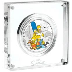 Simpsons - Family - 2 Unzen Silber Proof 2019 +Box +COA *