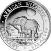 Somalia Elefant 1 KG Silber 2011*