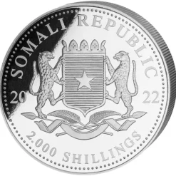 Somalia Elefant 1 KG Silber 2022*