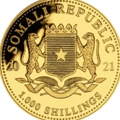 Somalia Elefant 1 Unze Gold 2021