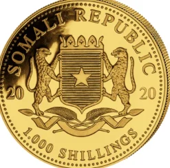 Somalia Elefant 1 Unze Gold 2020