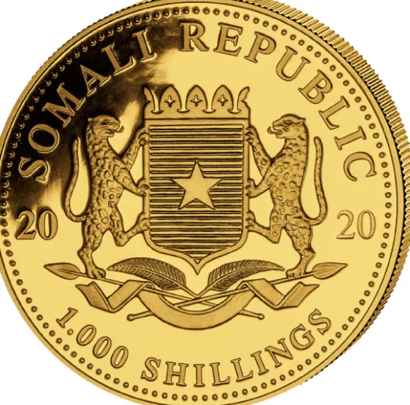 Somalia Elefant 1 Unze Gold 2020