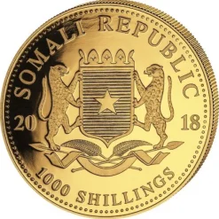 Somalia Elefant 1 Unze Gold 2018