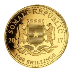 Somalia Elefant 1 Unze Gold 2017