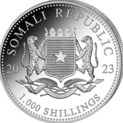 Somalia Elefant 10 Unzen Silber 2023*