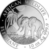 Somalia Elefant 10 Unzen Silber 2017*