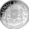Somalia Elefant 1 Unze Silber 2010*