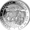 Somalia Elefant 1 Unze Silber 2013*