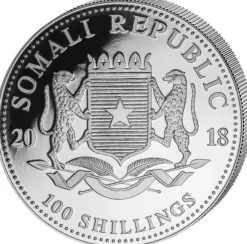 Somalia Elefant 1 Unze Silber 2018*
