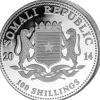 Somalia Elefant 1 Unze Silber 2014*
