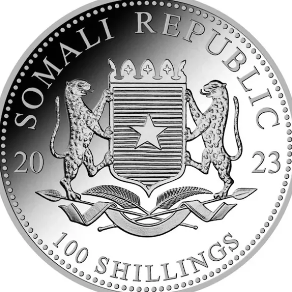 Somalia Elefant 1 Unze Silber 2023*