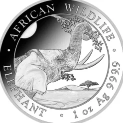 Somalia Elefant 1 Unze Silber 2023*