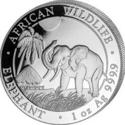 Somalia Elefant 1 Unze Silber 2017*