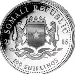 Somalia Elefant 1 Unze Silber 2016*