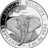 Somalia Elefant 1 Unze Silber 2021*