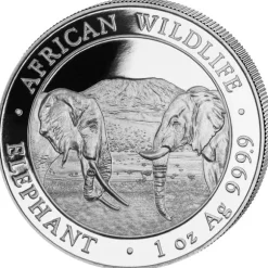 Somalia Elefant 1 Unze Silber 2020*