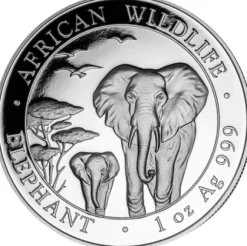Somalia Elefant 1 Unze Silber 2015*