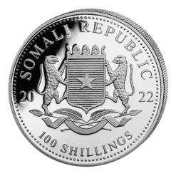 Somalia Elefant 1 Unze Silber 2022*