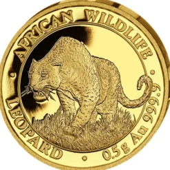 Somalia Leopard 0,5 Gramm Gold 2023