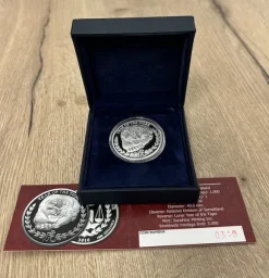 Somaliland - Lunar Tiger 1 Oz Silber Proof 2010 + Box + COA*