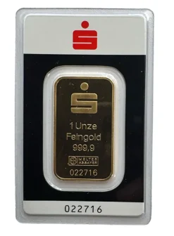 Sparkasse 1 Unze Kinebar Goldbarren