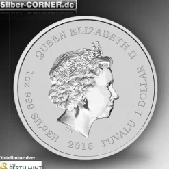 Star Trek - Enterprise NCC-1701 - 1 Oz Silber 2016*