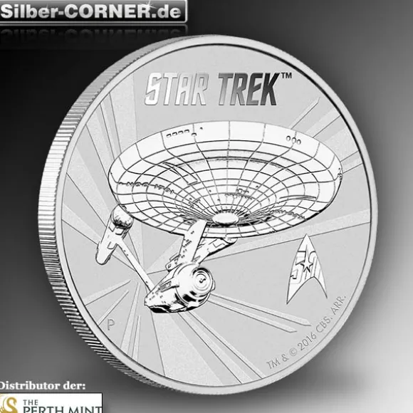 Star Trek - Enterprise NCC-1701 - 1 Oz Silber 2016*